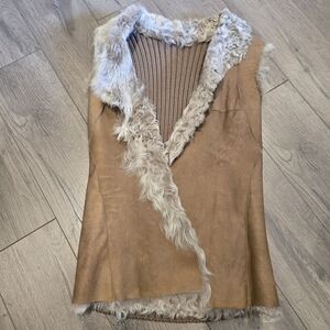 Emu Australia Reversible Knit And  Shearling Vest